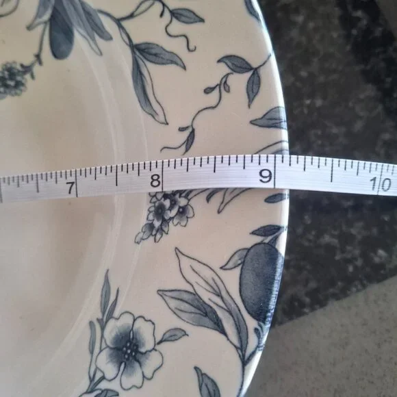 Vintage Claytan Blue Floral Ceramic Flatware Set of 7 pcs - Picture 3 of 13